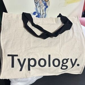 Typology cotton bag